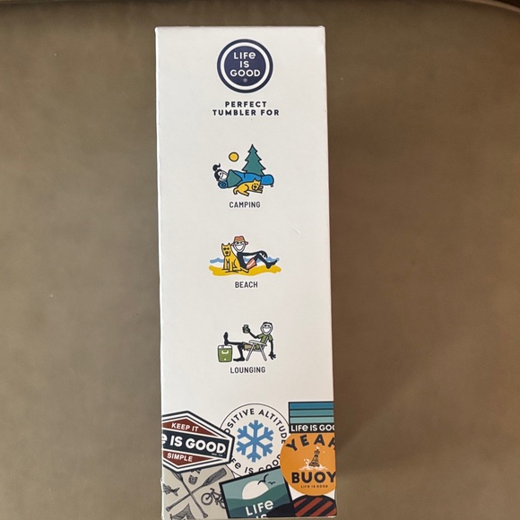 Life Is Good Light Purple Voyager Tumbler 32oz - Picture 3 of 4